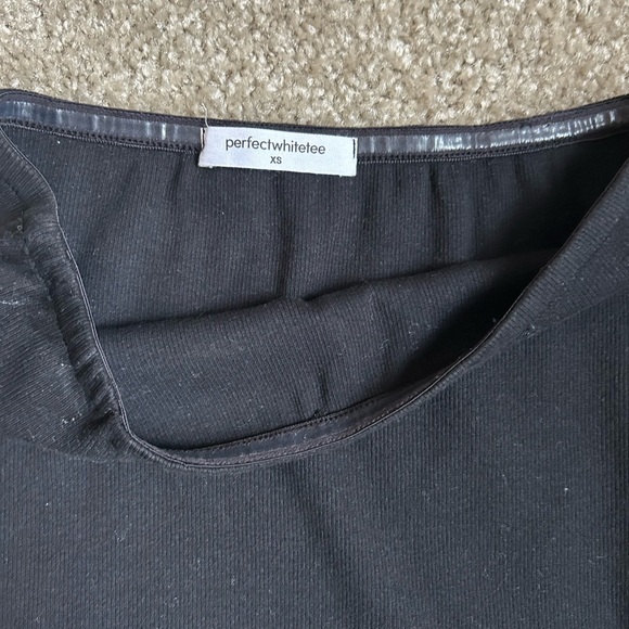 Perfectwhitetee Black Ribbed Blondie Tube Top - Picture 5 of 7